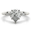 2.0 - 4.0 CT Pear Moissanite Cluster Style Engagement Ring