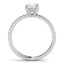 1.5 - 2.5 CT Oval Cut Moissanite Pave Setting Engagement Ring