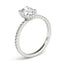 1.5 - 2.5 CT Oval Cut Moissanite Pave Setting Engagement Ring