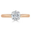 0.75 CT Round Cut Solitaire Moissanite Engagement Ring - crownmoissanite