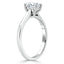 0.75 CT Oval Cut Solitaire Moissanite Engagement Ring - crownmoissanite