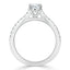 0.75 CT Round Shaped Moissanite Solitaire Engagement Ring - crownmoissanite