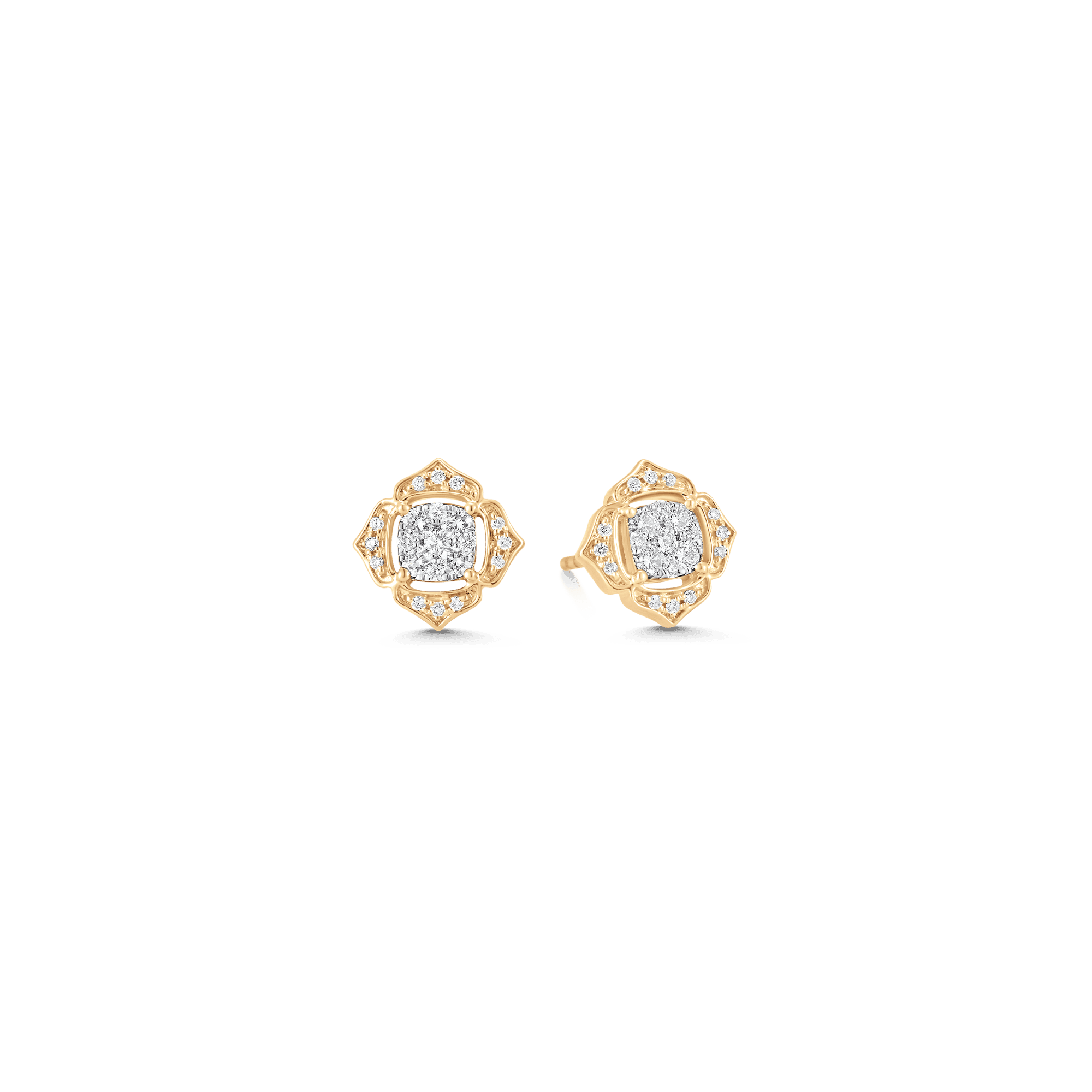 0.35 TCW Round Moissanite Diamond Stud Earrings - crownmoissanite