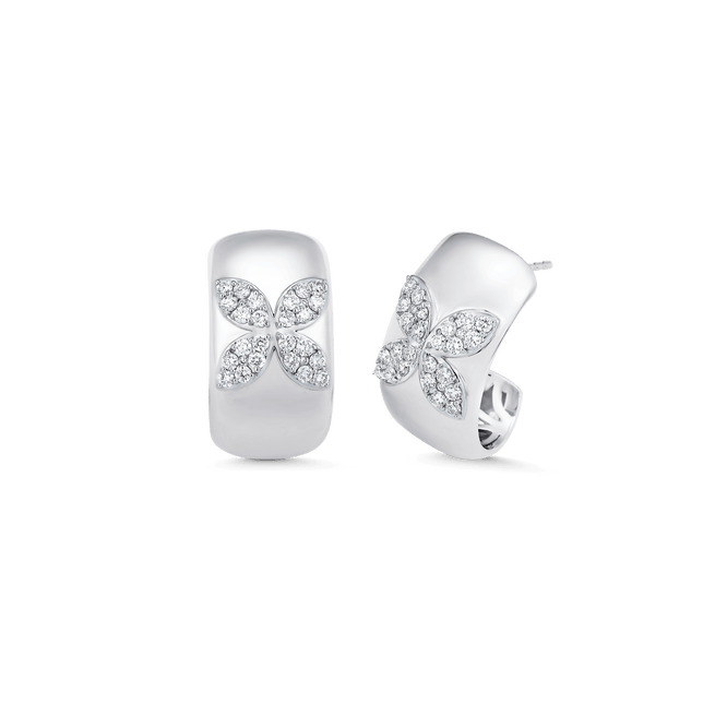 0.73 TCW Round Moissanite Diamond Petite Earrings - crownmoissanite