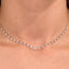 1.09TCW Round Moissanite Drip Necklace - crownmoissanite