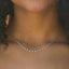 1.09TCW Round Moissanite Drip Necklace - crownmoissanite