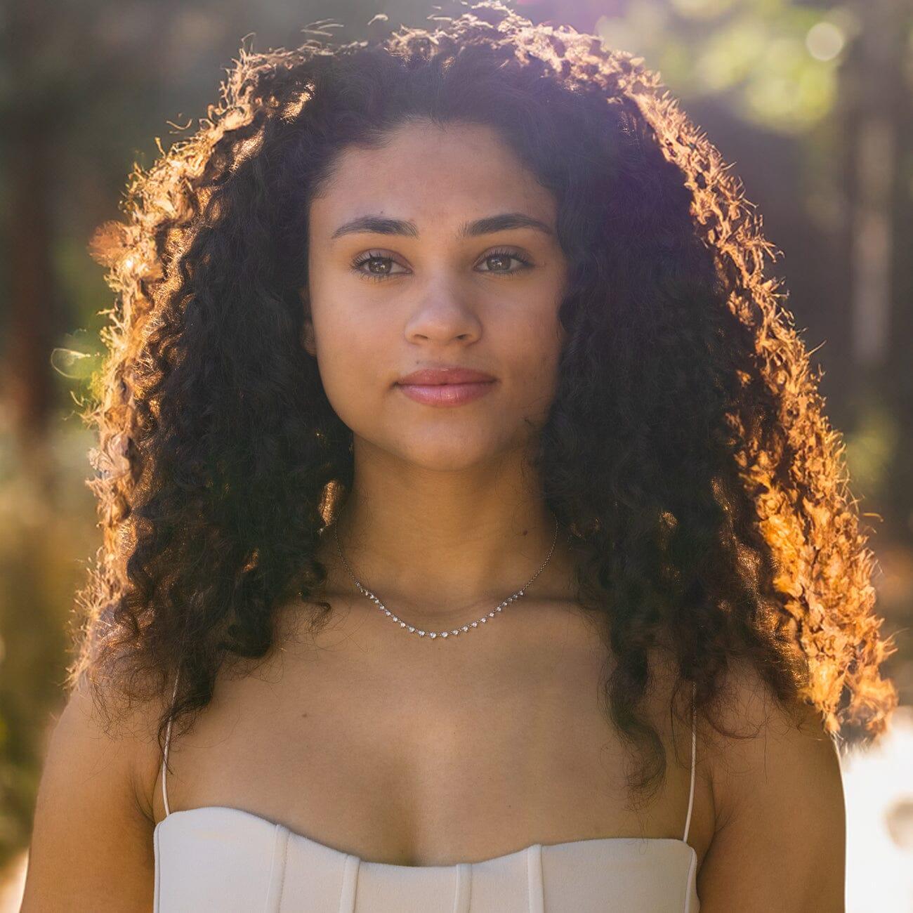 1.09TCW Round Moissanite Drip Necklace - crownmoissanite