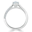 1.0 CT Marquise Shaped Moissanite Solitaire Engagement Ring - crownmoissanite