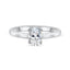 1.33 CT Oval Shaped Moissanite Solitaire Engagement Ring - crownmoissanite