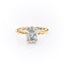 2.10 CT Oval Shaped Moissanite Hidden Halo Engagement Ring - crownmoissanite