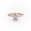 2.10 CT Oval Shaped Moissanite Hidden Halo Engagement Ring - crownmoissanite