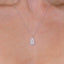 0.19 TCW Pear Moissanite Minimalist Necklace - crownmoissanite