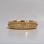 Round Stones Milgrain Men's Wedding Band - crownmoissanite