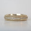 Round Stones Milgrain Men's Wedding Band - crownmoissanite