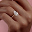 2.0 CT Pear Shaped Solitaire Twisted Rope Moissanite Engagement Ring - crownmoissanite