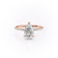 2.0 CT Pear Shaped Moissanite Solitaire Engagement Ring - crownmoissanite