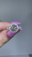 1.0 - 2.5 CT Round Cut Halo Style Moissanite Engagement Ring
