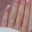 1.0 CT Oval Hidden Halo & Pave Setting Moissanite Engagement Ring