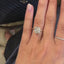 2.10 CT Round Solitaire Moissanite Engagement Ring