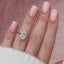 3.0 CT Oval Cut Solitaire Style Moissanite Engagement Ring