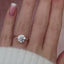 2.5 CT Round Cut Twig Pave Setting Moissanite Engagement Ring