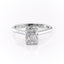 2.10 CT Radiant Cut Hidden Halo Style Moissanite Engagement Ring - crownmoissanite