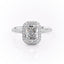2.10 CT Radiant Shaped Moissanite Halo Engagement Ring - crownmoissanite