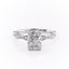 2.10 CT Radiant Milgrain Style Moissanite Engagement Ring - crownmoissanite