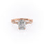 2.10 CT Radiant Milgrain Style Moissanite Engagement Ring - crownmoissanite