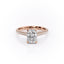 2.1 CT Radiant Cut Solitaire Triple Pave Moissanite Engagement Ring - crownmoissanite