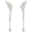3.64 TCW Round Moissanite Diamond Cluster Drop Earrings - crownmoissanite