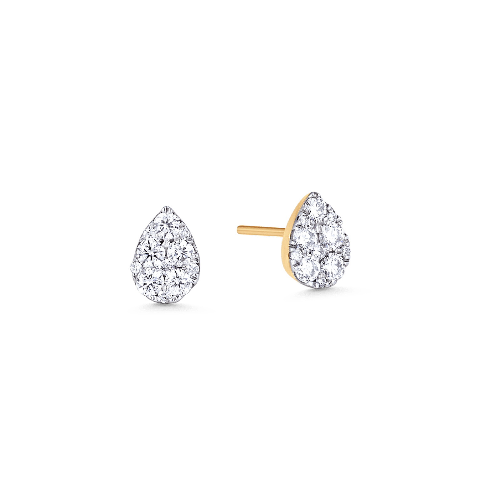 0.48 TCW Round Moissanite Diamond Stud Earrings - crownmoissanite