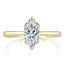 1.0 CT Marquise Shaped Moissanite Solitaire Engagement Ring - crownmoissanite