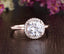 1.90 CT Round Shaped Moissanite Halo Engagement Ring - crownmoissanite