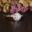 1.90 CT Round Shaped Moissanite Halo Engagement Ring - crownmoissanite