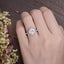 1.60 CT Round Shaped Moissanite Vintage Halo Engagement Ring - crownmoissanite