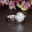 1.60 CT Round Cut Vintage Art Deco Moissanite Engagement Ring - crownmoissanite