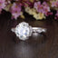 1.60 CT Round Cut Vintage Art Deco Moissanite Engagement Ring - crownmoissanite