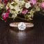 1.35 CT Round Shaped Moissanite Solitaire Engagement Ring - crownmoissanite