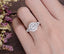 1.60 CT Round Cut Halo Split Shank Setting Moissanite Engagement Ring - crownmoissanite