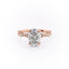2.10 CT Oval Shaped Moissanite Solitaire Engagement Ring - crownmoissanite