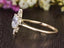 0.75 CT Oval Cluster Halo Moissanite Engagement Ring - crownmoissanite