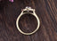 0.75 CT Oval Cluster Halo Moissanite Engagement Ring - crownmoissanite