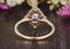 0.75 CT Oval Cluster Halo Moissanite Engagement Ring - crownmoissanite