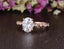 0.75 CT Oval Milgrain Pave Setting Moissanite Engagement Ring - crownmoissanite