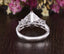 2.08 CT Princess Cut Three Stone Moissanite Engagement Ring - crownmoissanite