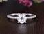 1.60 CT Round Cut Hidden Halo Pave Setting Moissanite Engagement Ring - crownmoissanite