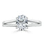 0.94 CT Oval Cut Solitaire Moissanite Engagement Ring - crownmoissanite
