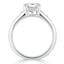 1.5 CT Cushion Shaped Moissanite Solitaire Engagement Ring - crownmoissanite