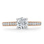 0.75 CT Round Shaped Moissanite Solitaire Engagement Ring - crownmoissanite